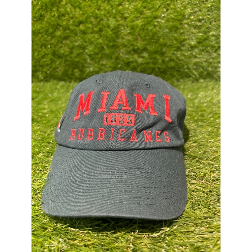 Miami‎ Hurricanes NCAA Captivating Headwear Green Embroidered Baseball Cap Hat
